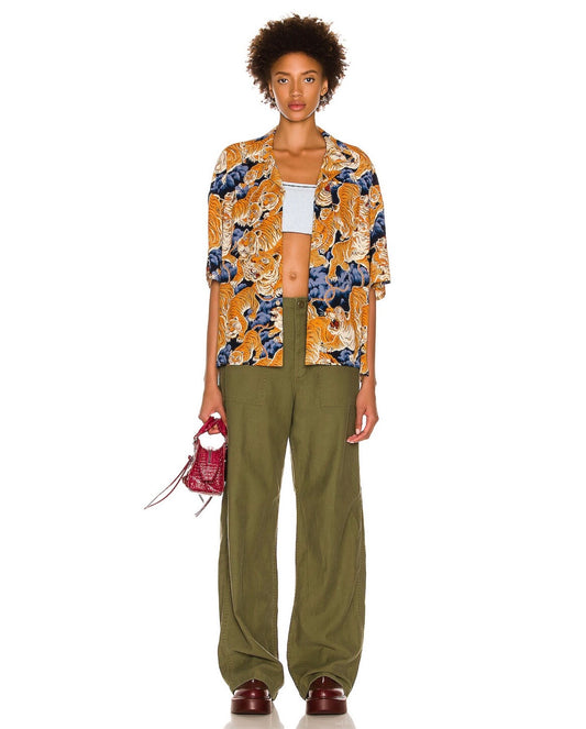 R13 Oversized Hawaiian Shirt,XXSMALL