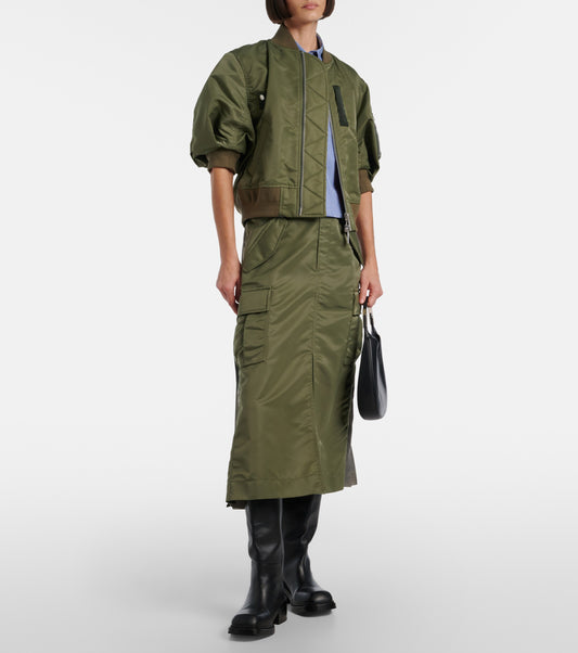 SACAI Pleated midi skirt, SIZE 1