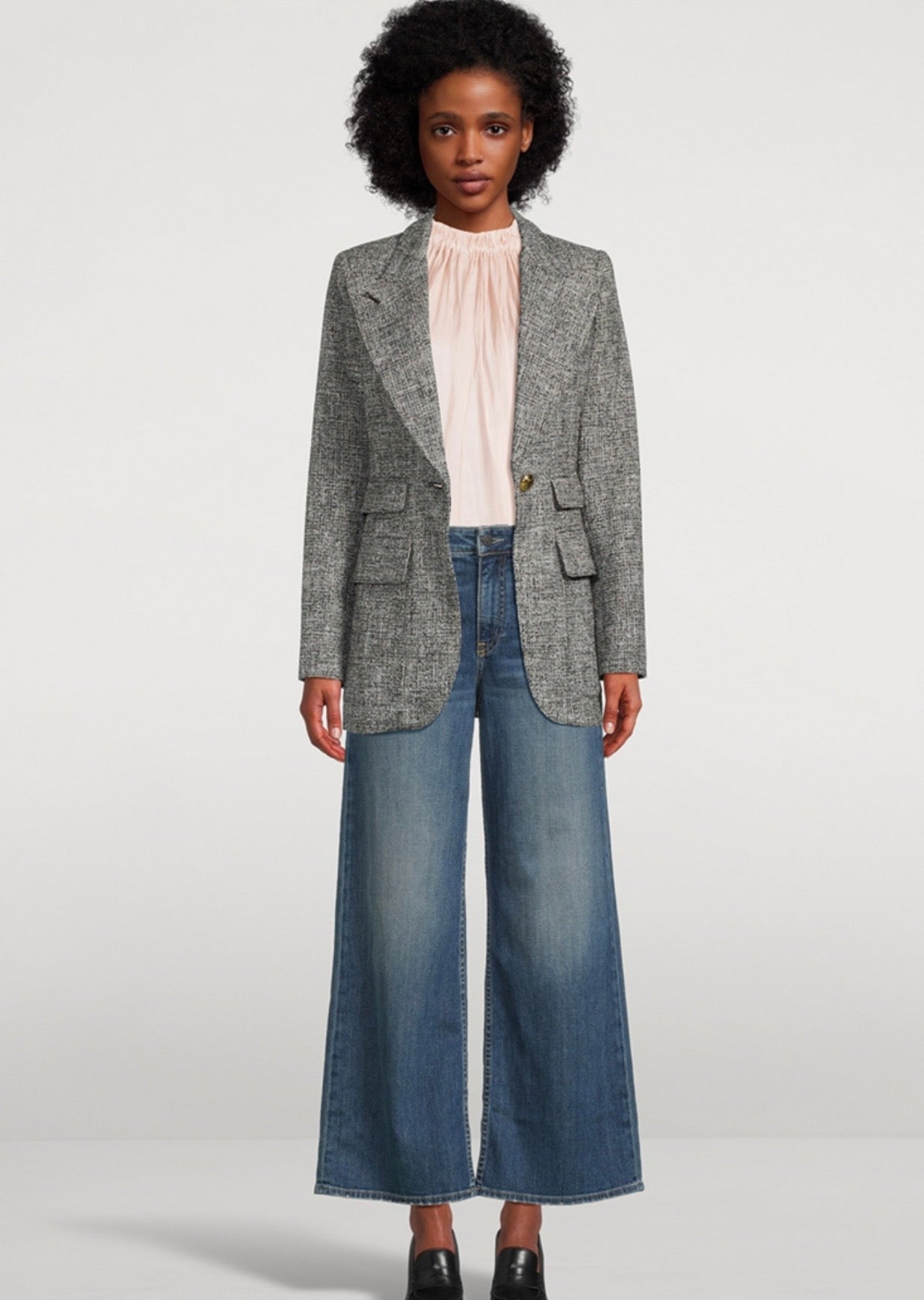 SMYTHE Birkin Tweed Blazer, SIZE 6