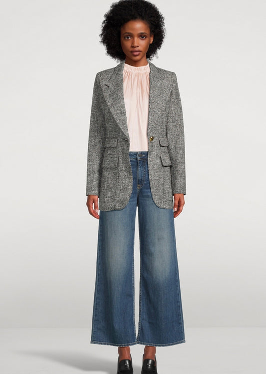 SMYTHE Birkin Tweed Blazer, SIZE 6