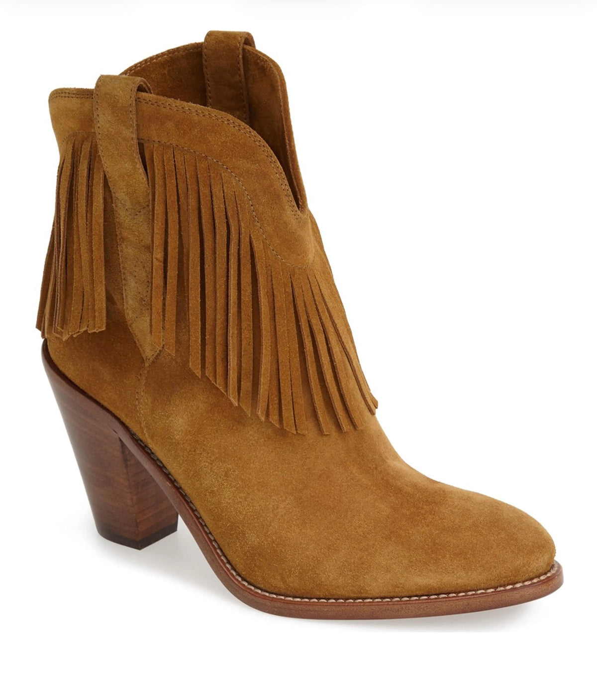 Saint Laurent New Western' Fringe Boot, SIZE 6