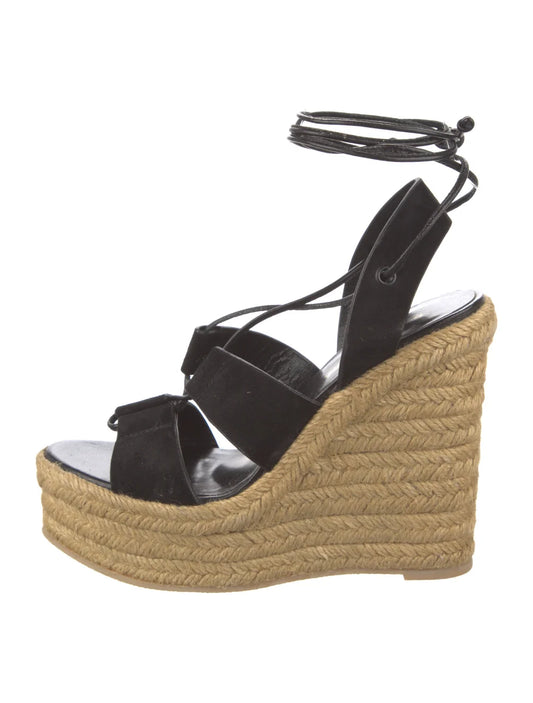 Saint Laurent Suede Braided Accents Espadrilles
Size: 6 | IT 36