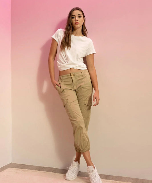 Sanctuary NWT Rebel Standard Rise Cargo Pant - True Khaki, SIZE 29