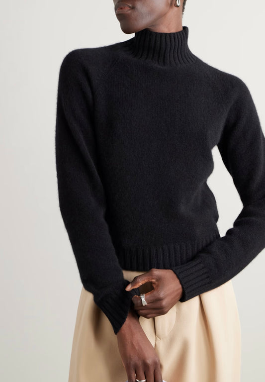 THE ELDER STATESMAN Cashmere turtleneck sweater, SMALL