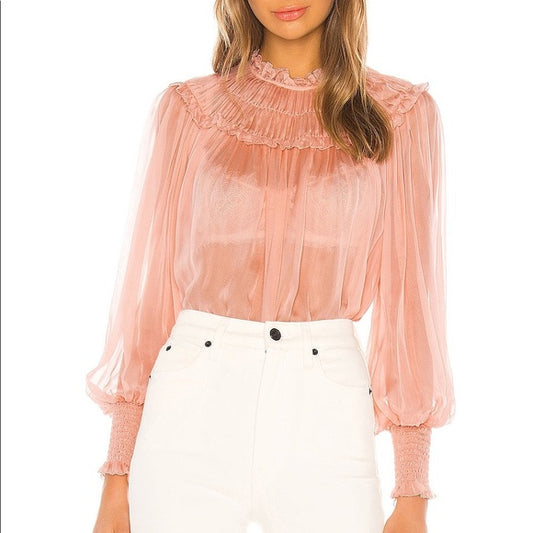 ULLA JOHNSON Arabella Blouse, Size 6