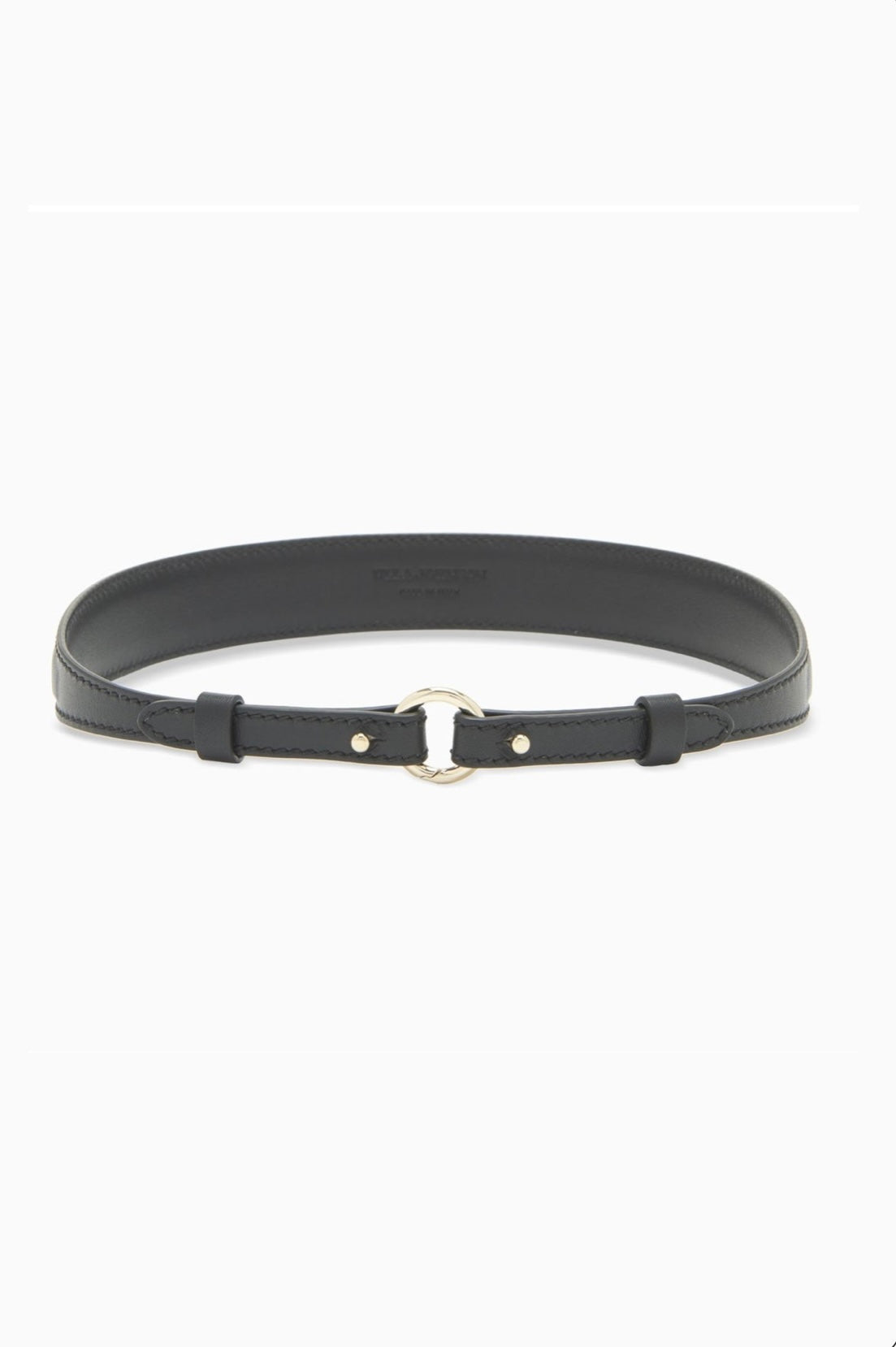 Ulla Johnson Women's Black Esme Leather Skinny Belt