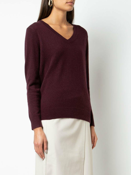 VINCE Plum Cashmere Weekend Sweater, Medium
