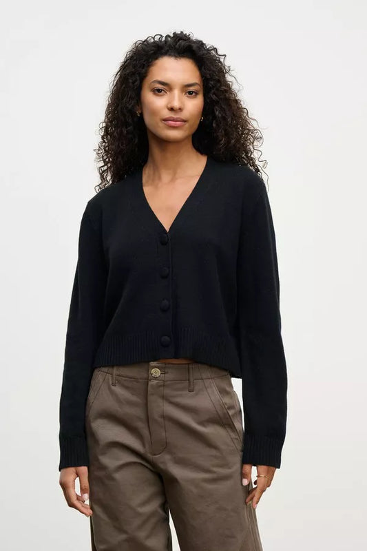 Velvet by Graham & Spencer Etna V Neck Cardigan, Small