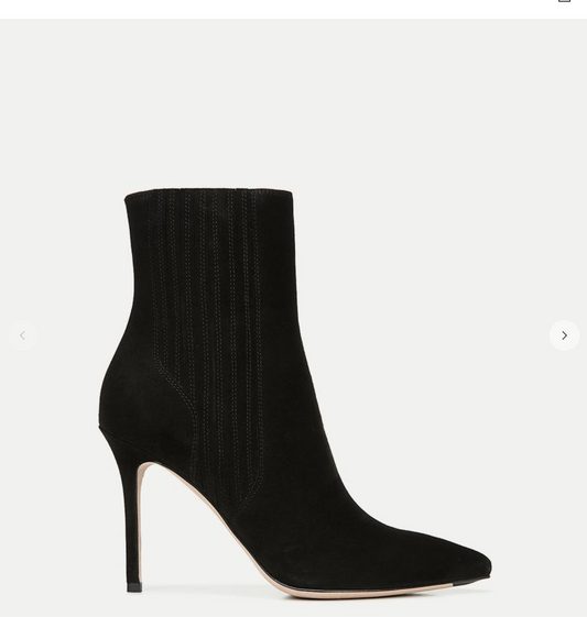 Veronica Beard black suede boots Size 6.5 ￼