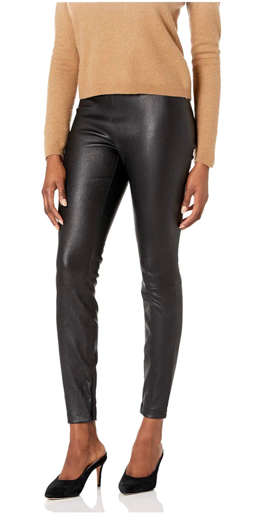 Vince slim lambskin leather pants, Medium